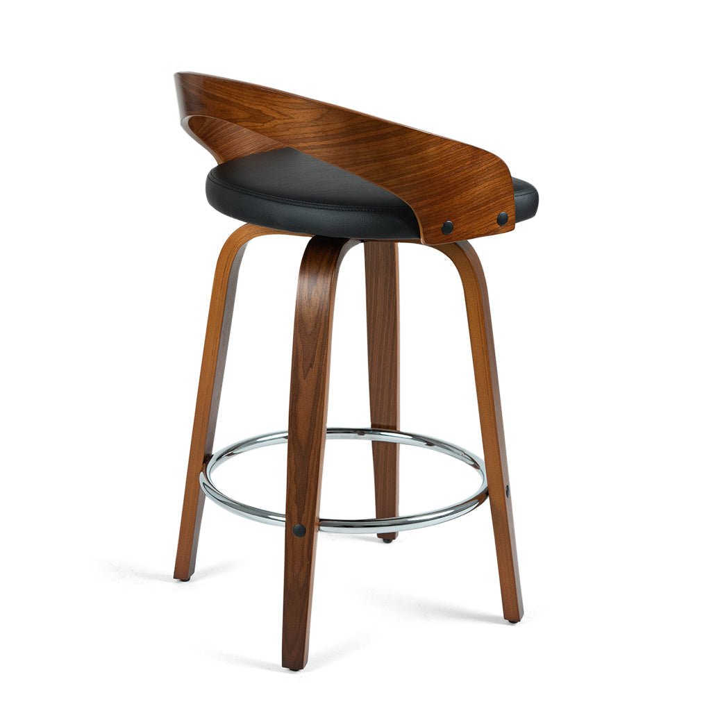 black walnut counter stool