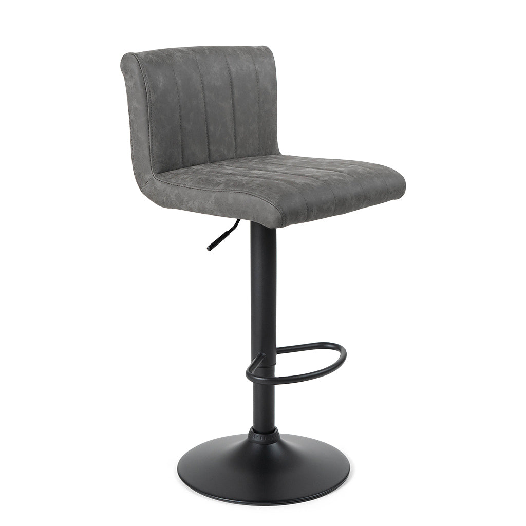 dark gray counter height bar stools