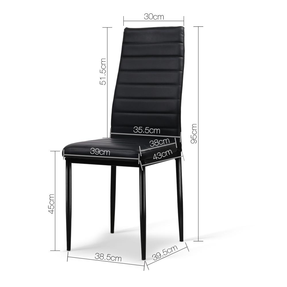Alisha Dining Chair (Set of 4) Black
