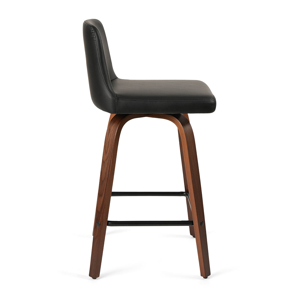 black leather counter height bar stools