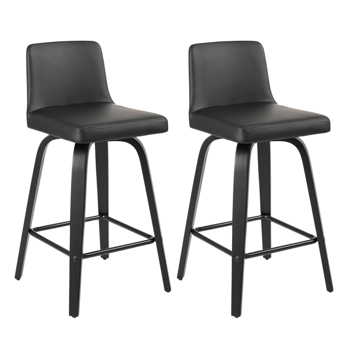 black leather counter height bar stools