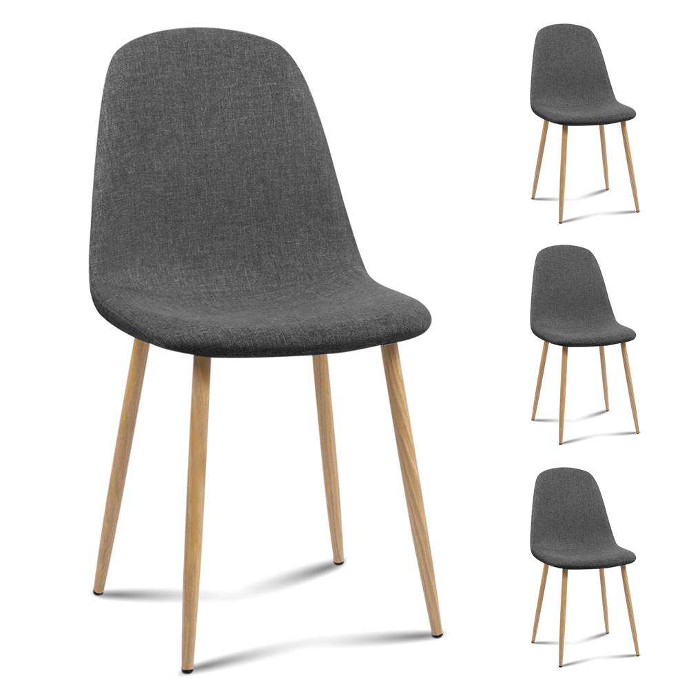 andrew dining chairs set of 4 dark grey