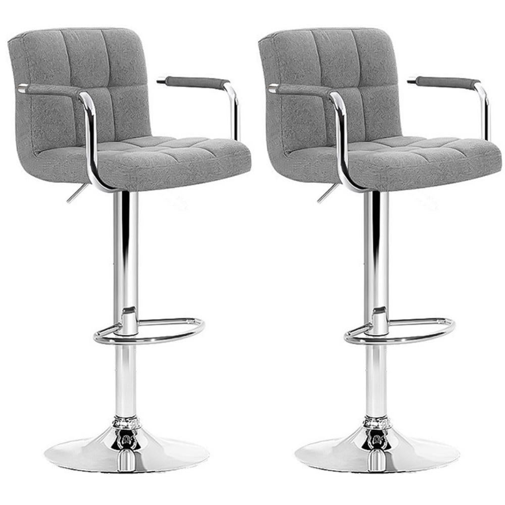 adjustable bar stools set of 2 faux leather