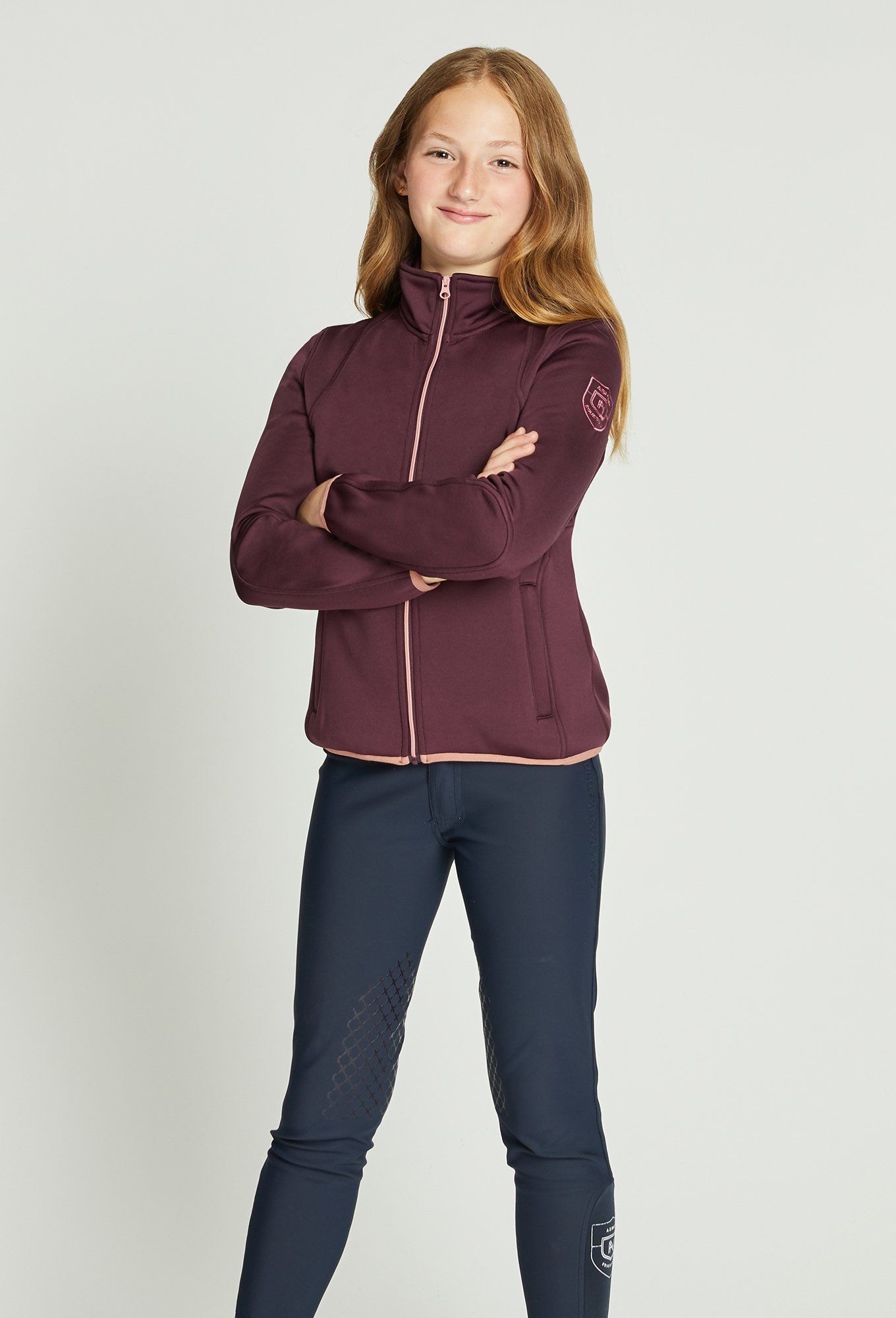 Missy Velour-Lined Zip-Up – Asmar Equestrian