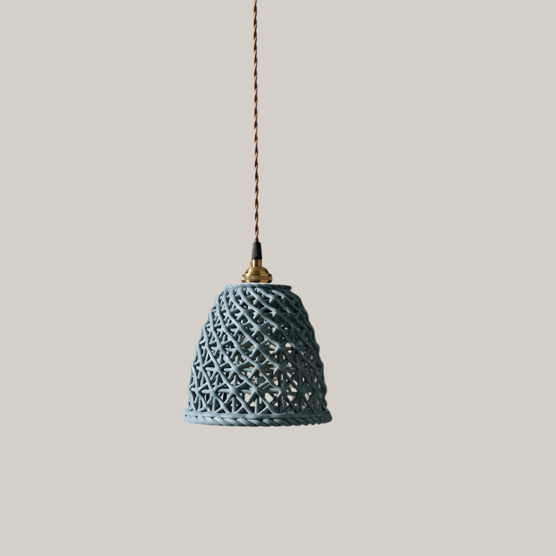 Ceramic Chandelier Handmade Lamps B style blue