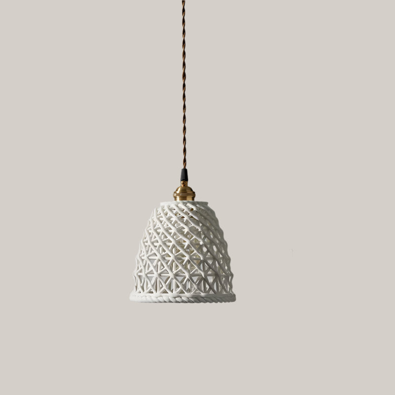 Ceramic Chandelier Handmade Lamps B type white
