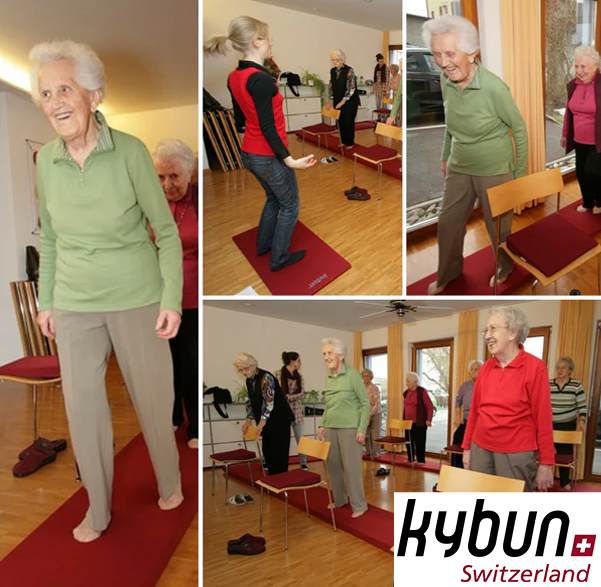fall prevention for seniors on the kybun mat