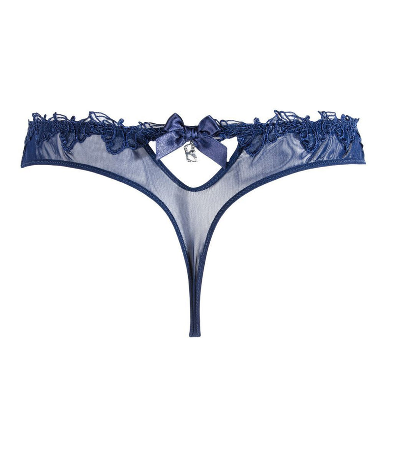 Lise Charmel 'Soir de Venise' (Bleu Venise) Luxury Thong – Sandra Dee