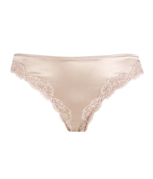 Buy SOIE Women's Beige Nylon Spandex Brief Panty Online