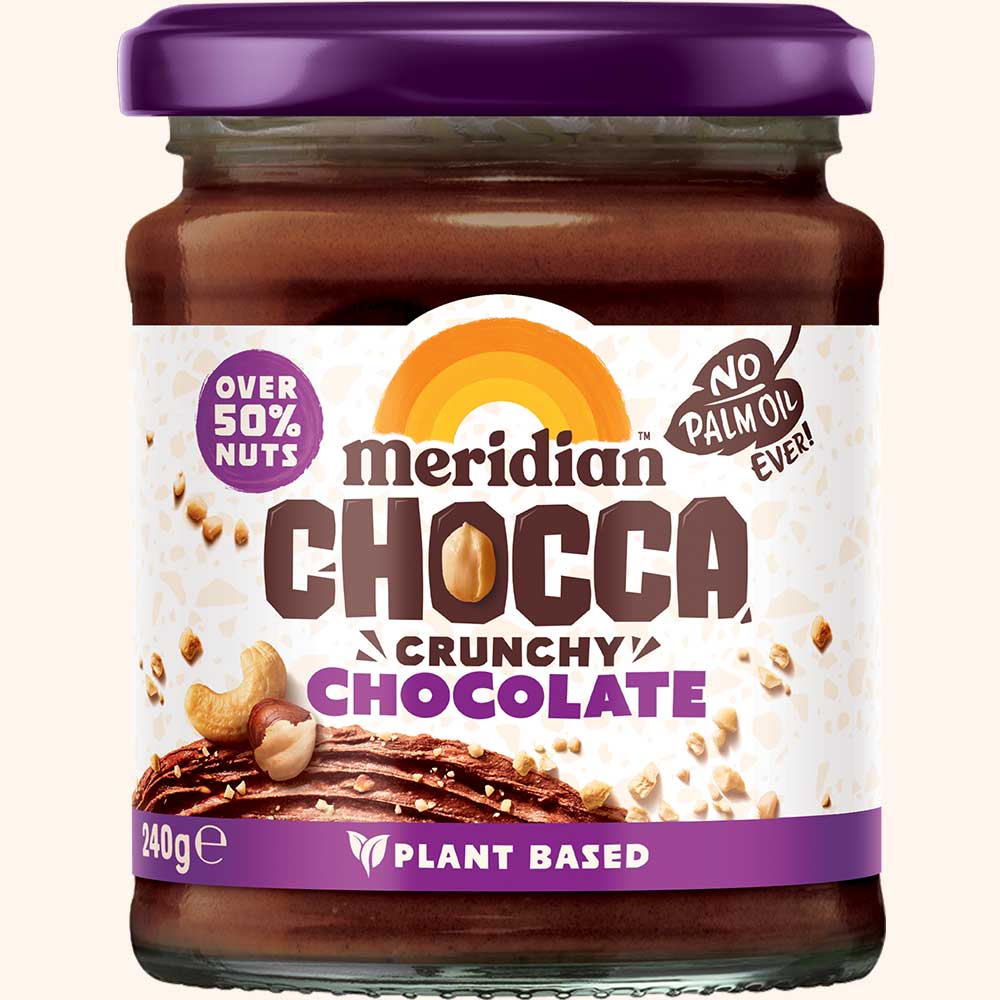 An image of Meridian Chocca Crunchy Chocolate Spread 240g Jar