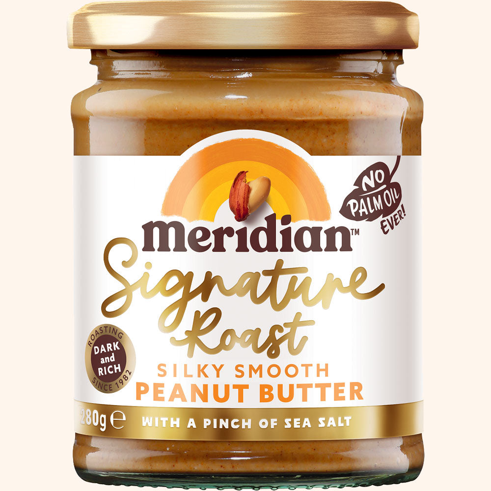 An image of Meridian Signature Roast Silky Smooth Peanut Butter 280g Jar