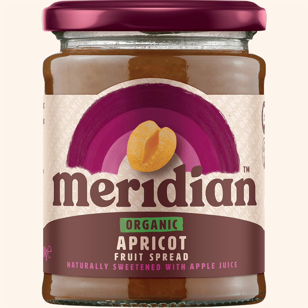 An image of Meridian Organic Apricot Fruit Spread 284g Jar