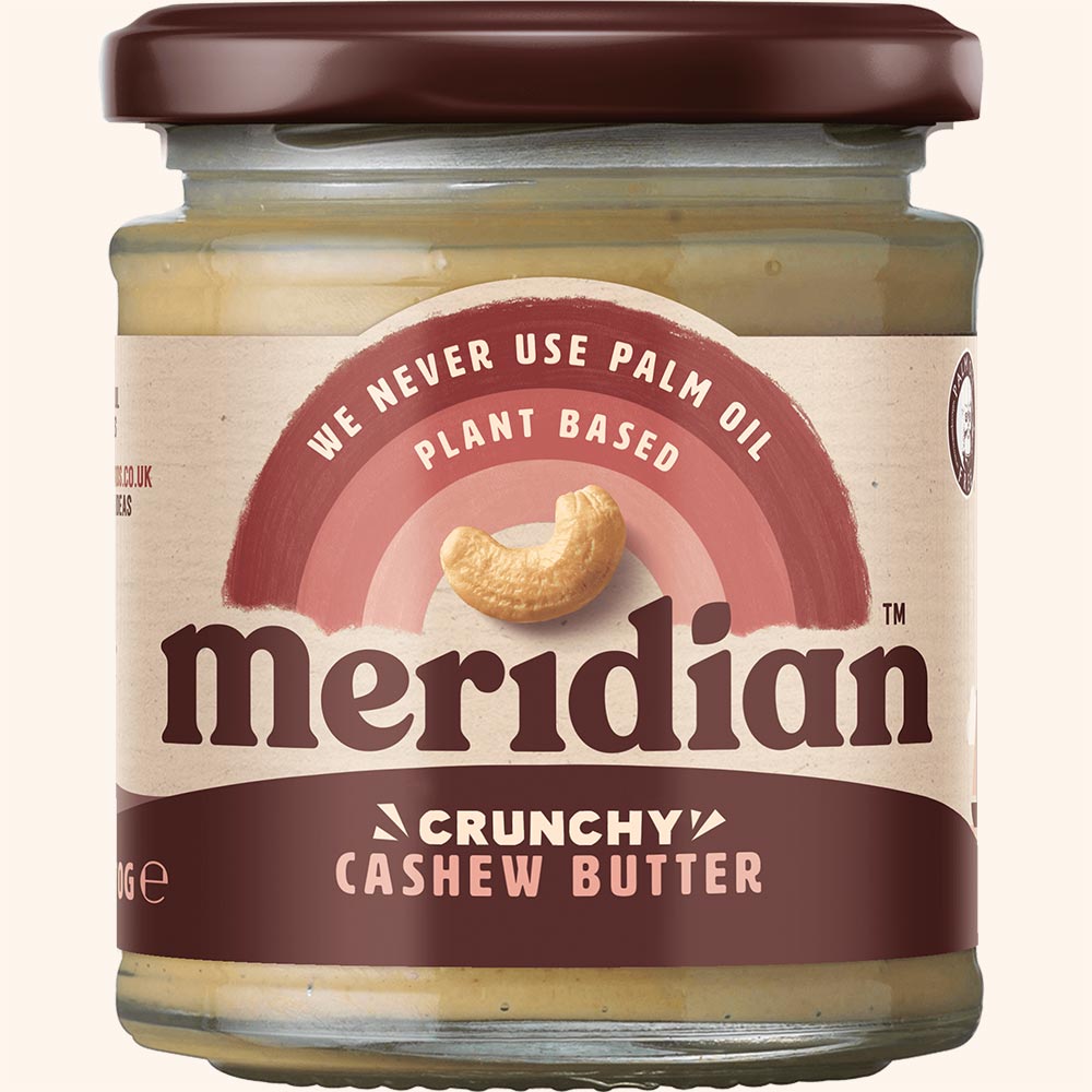 An image of Meridian Crunchy Cashew Butter 170g Jar