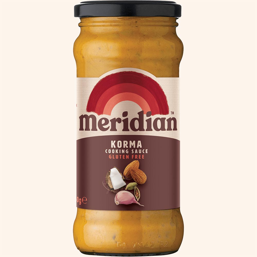 An image of Meridian Free From Korma Cooking Sauce 350g Jar