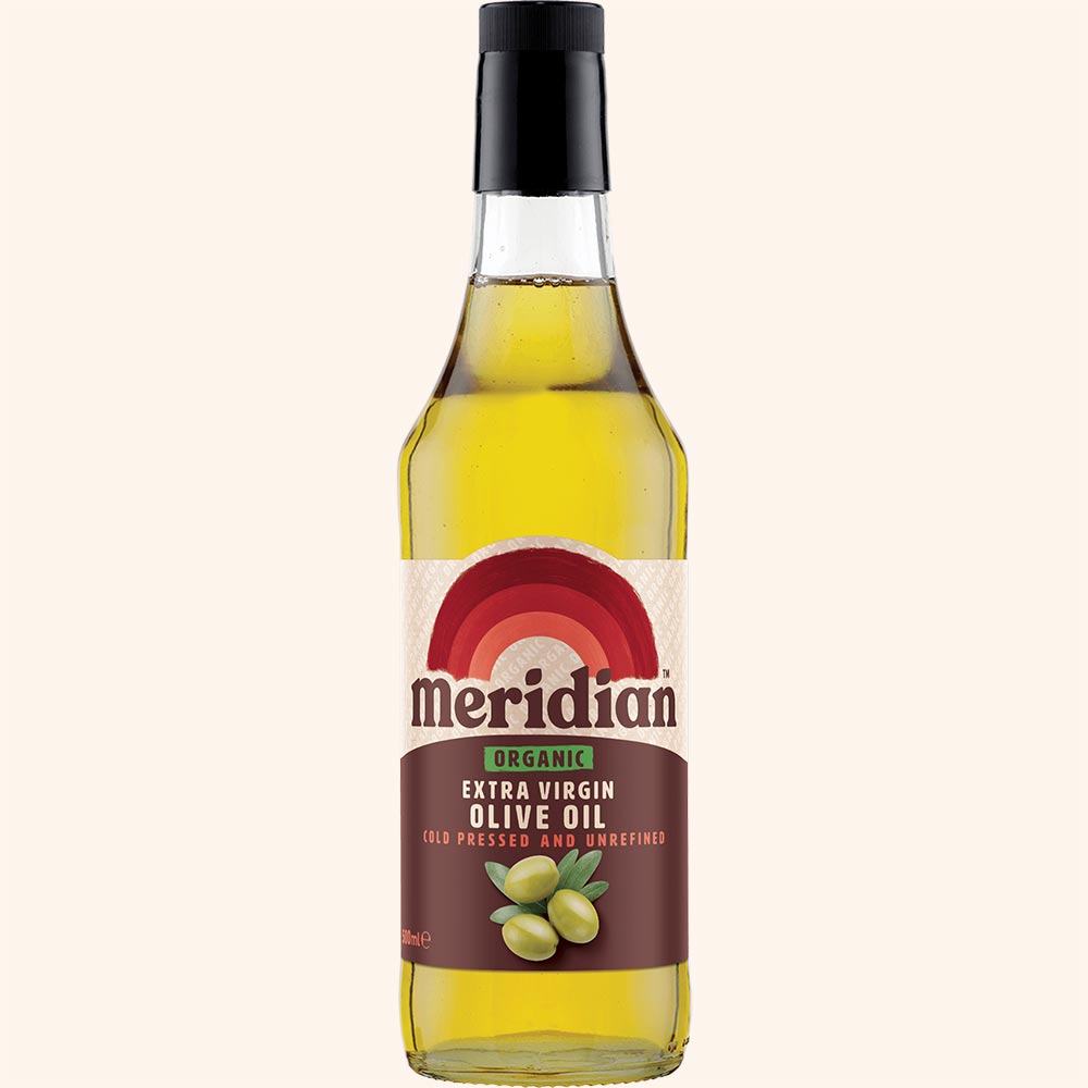 An image of Meridian Organic Extra Virgin Olive Oil 500ml Bottle