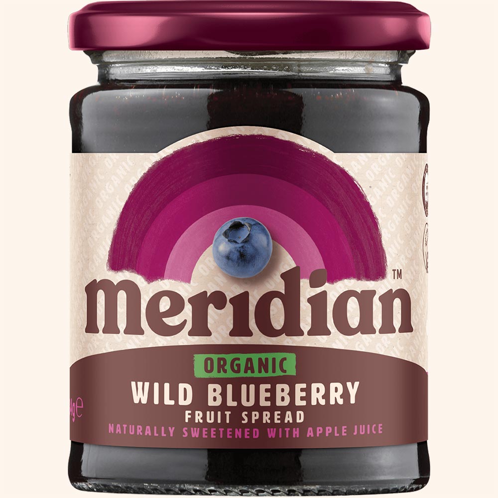 An image of Meridian Organic Wild Blueberry Fruit Spread 284g Jar