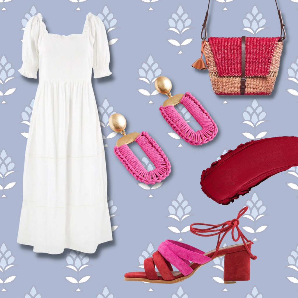 pink and red summer outfit ideas