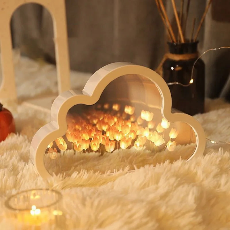 DIY Tulpenlampe Vorderansicht