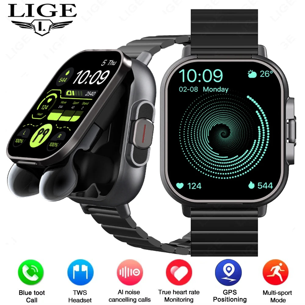 Smart Watch with Earbuds