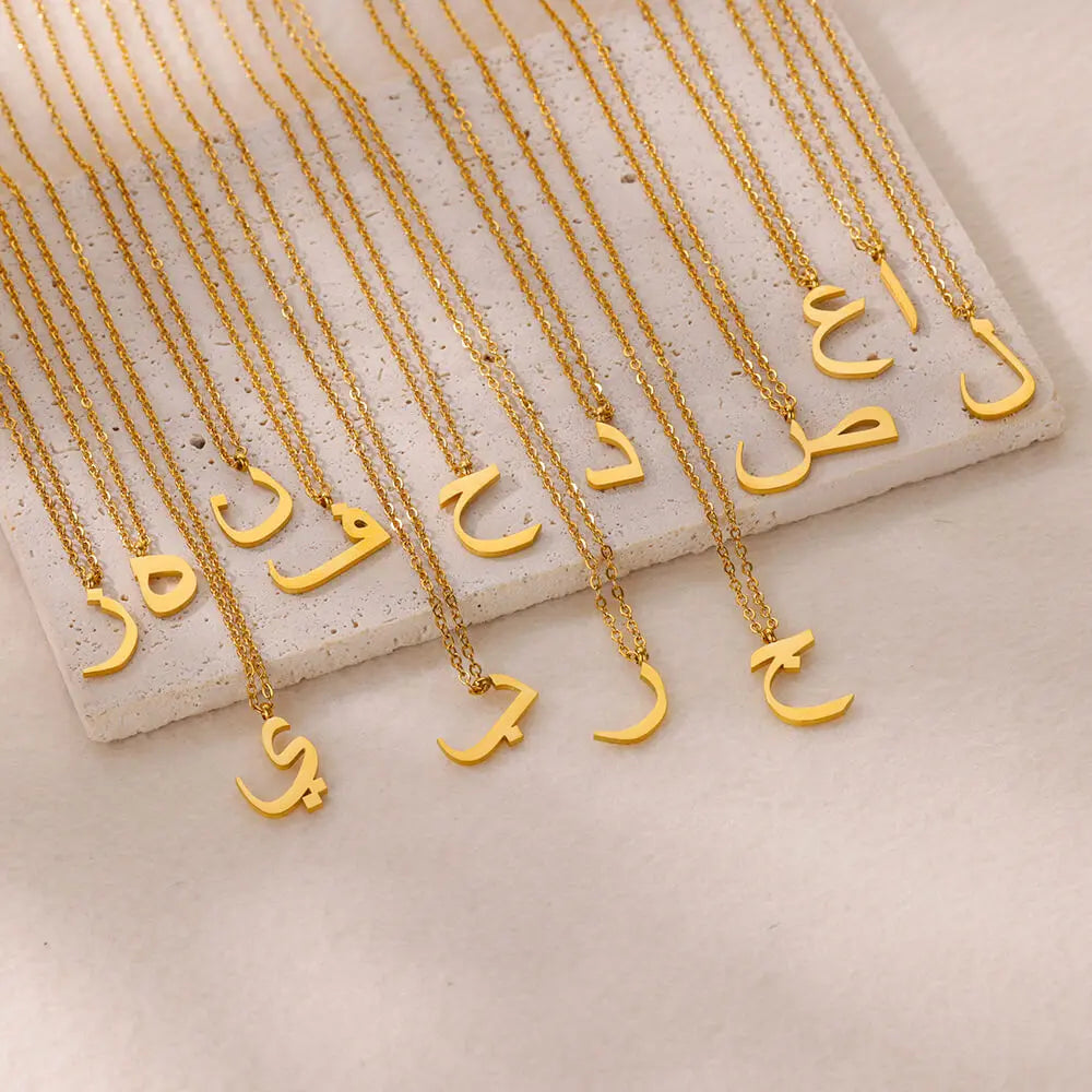 Arabic Letter Stainless Steel Necklace