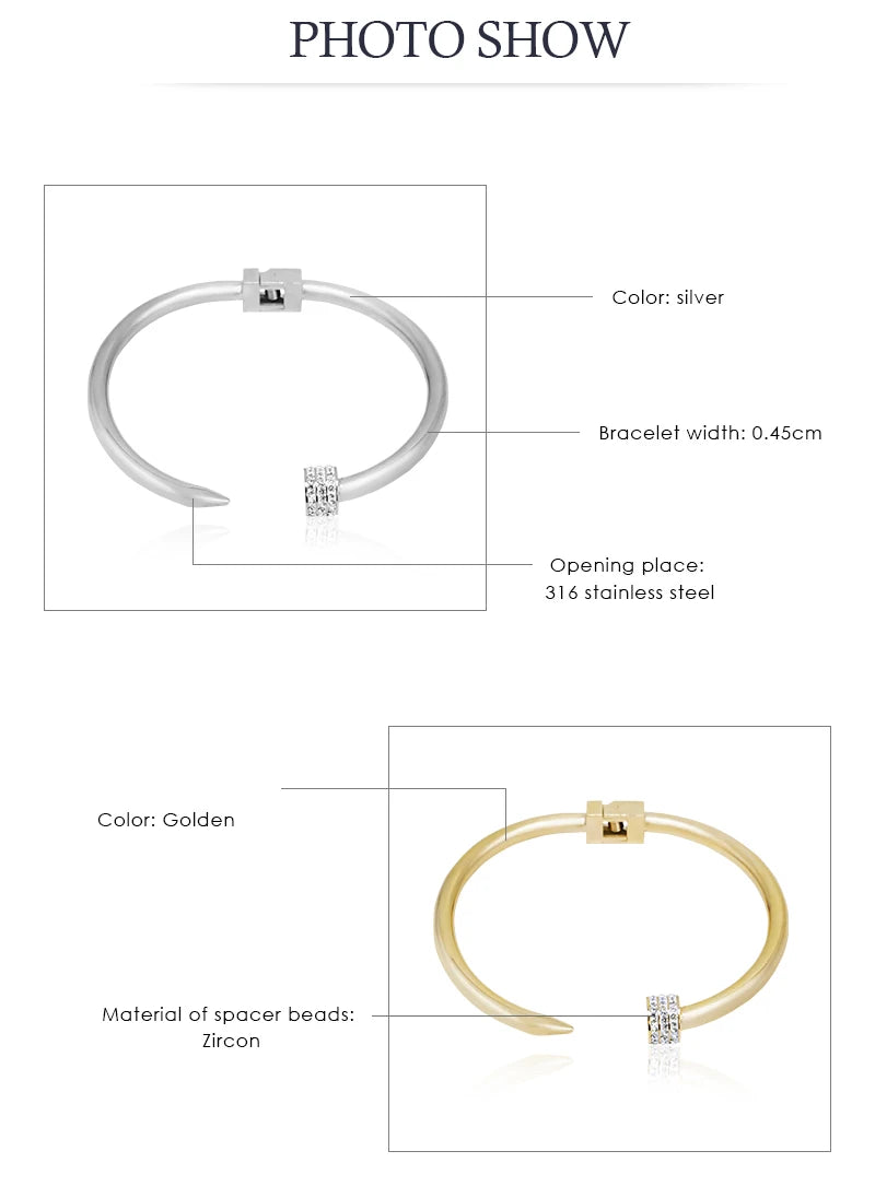 Gold-Plated Stainless Steel Bangle