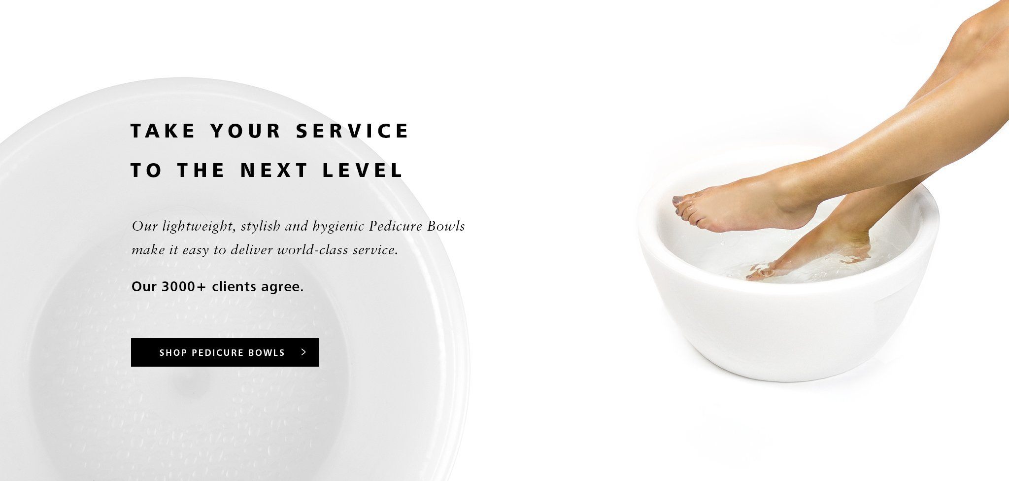 Pedicure Bowls and Manicure Bowls for the most stylish stylist station