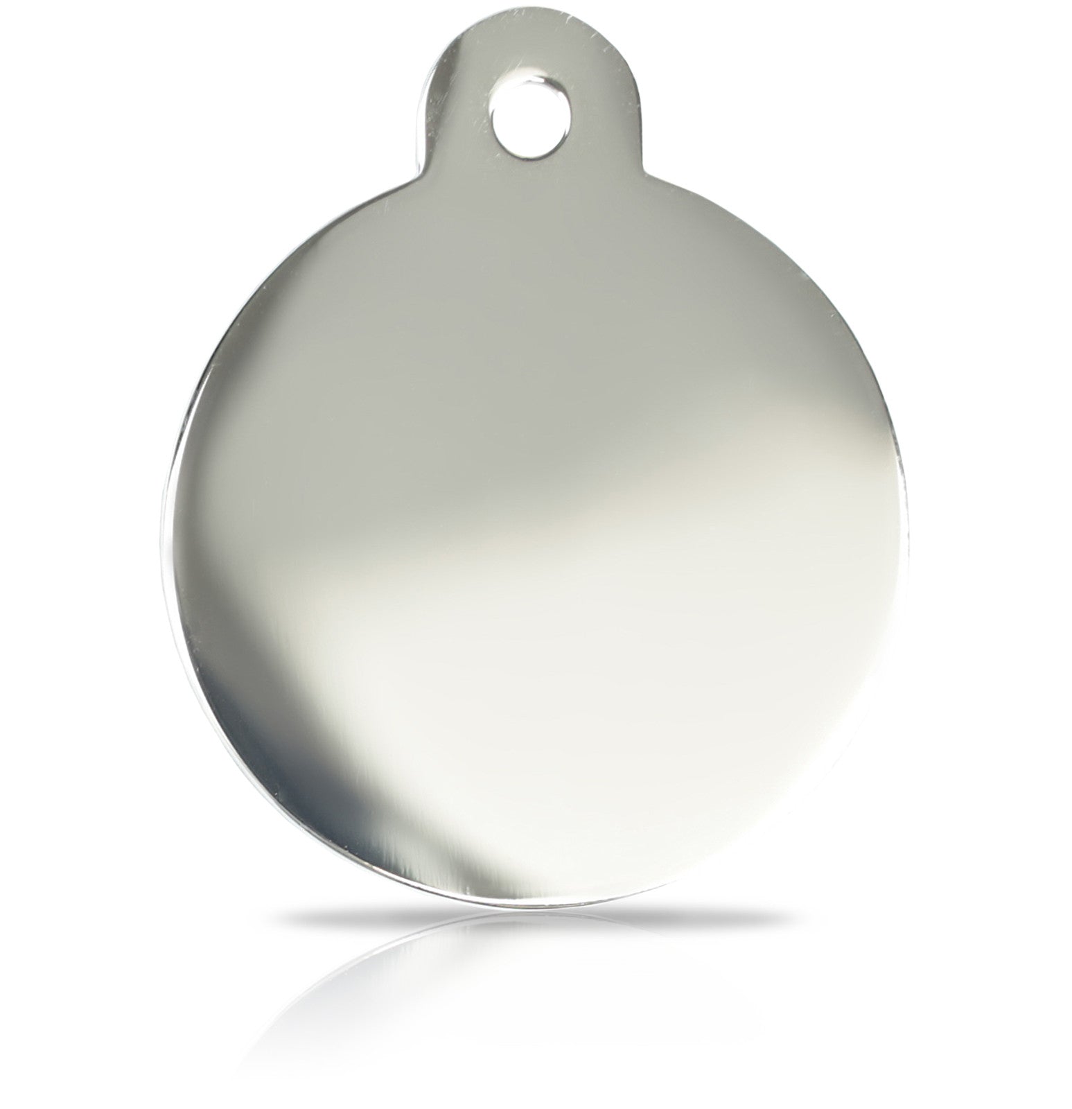 TaggIT Engraving Prestige Silver Large Disc iMarc Pet ID Tag