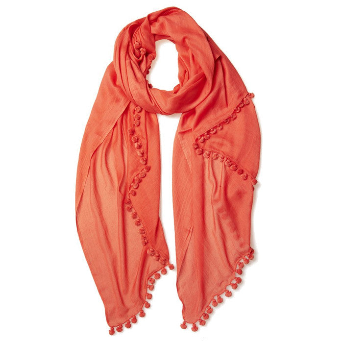 coral scarf