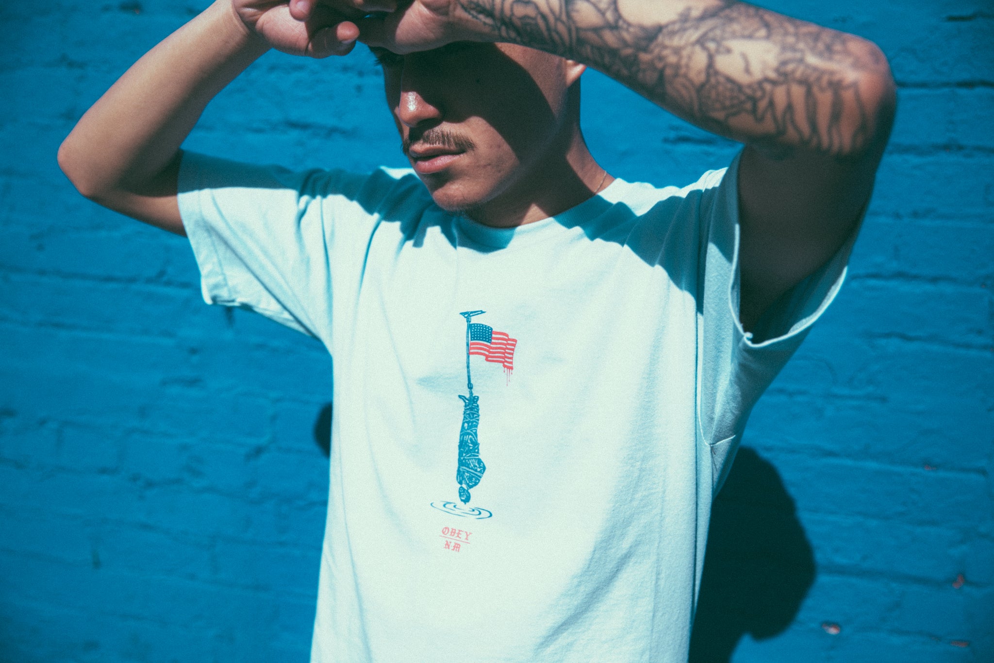 OBEY x Never Made: Land of Opportunity Basic Tee