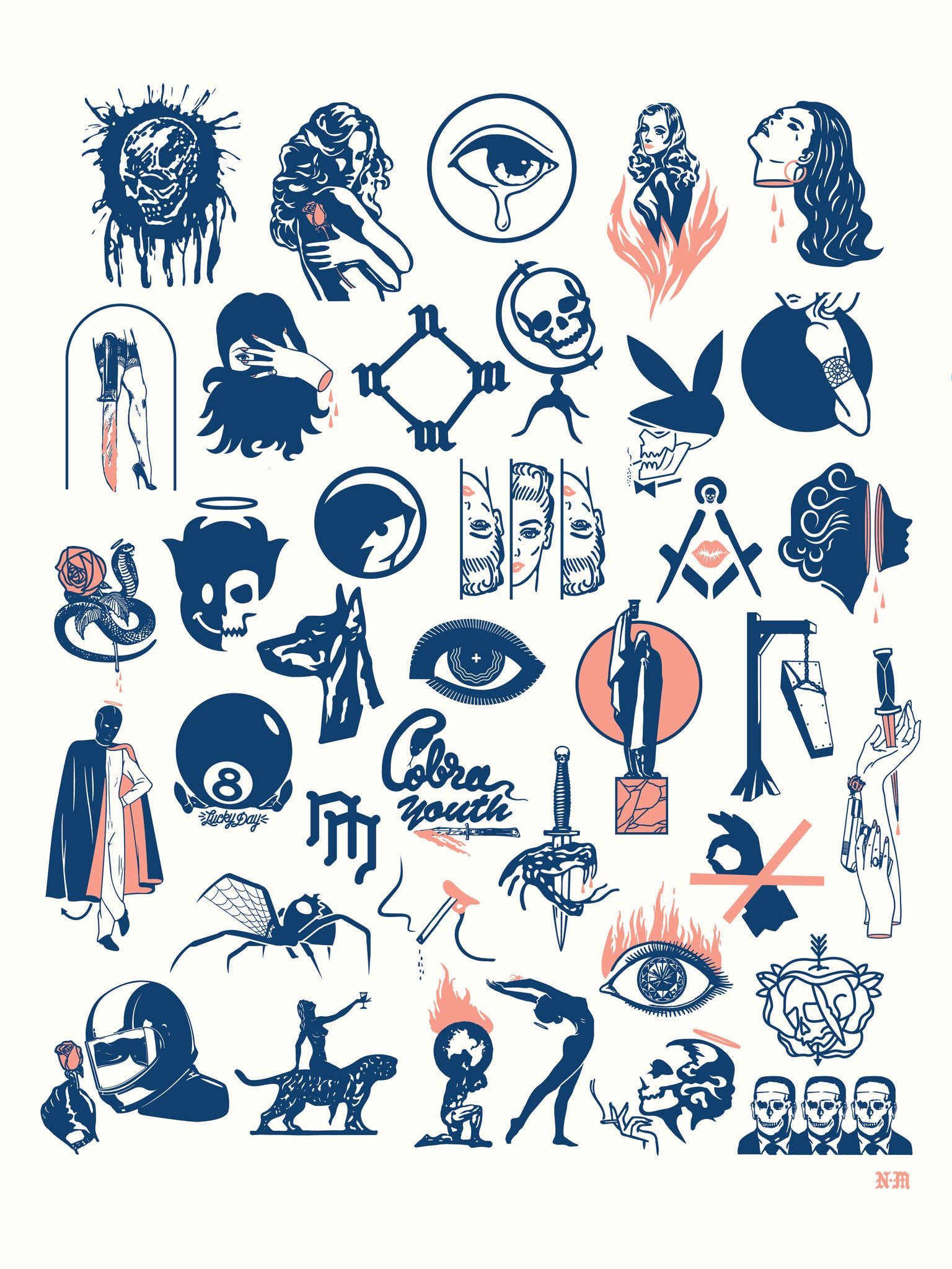 Download American Traditional | Flash Sheet Print | Never Made - Never Made
