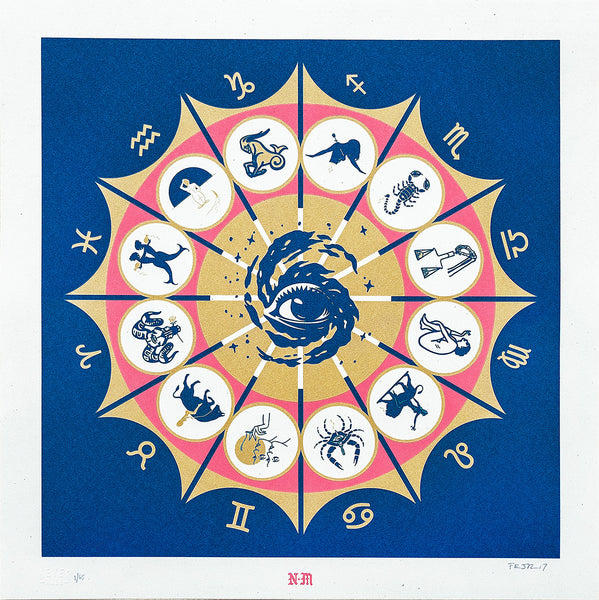 Zodiac Chart Print | Urban Outfitters | Never Made - Never Made