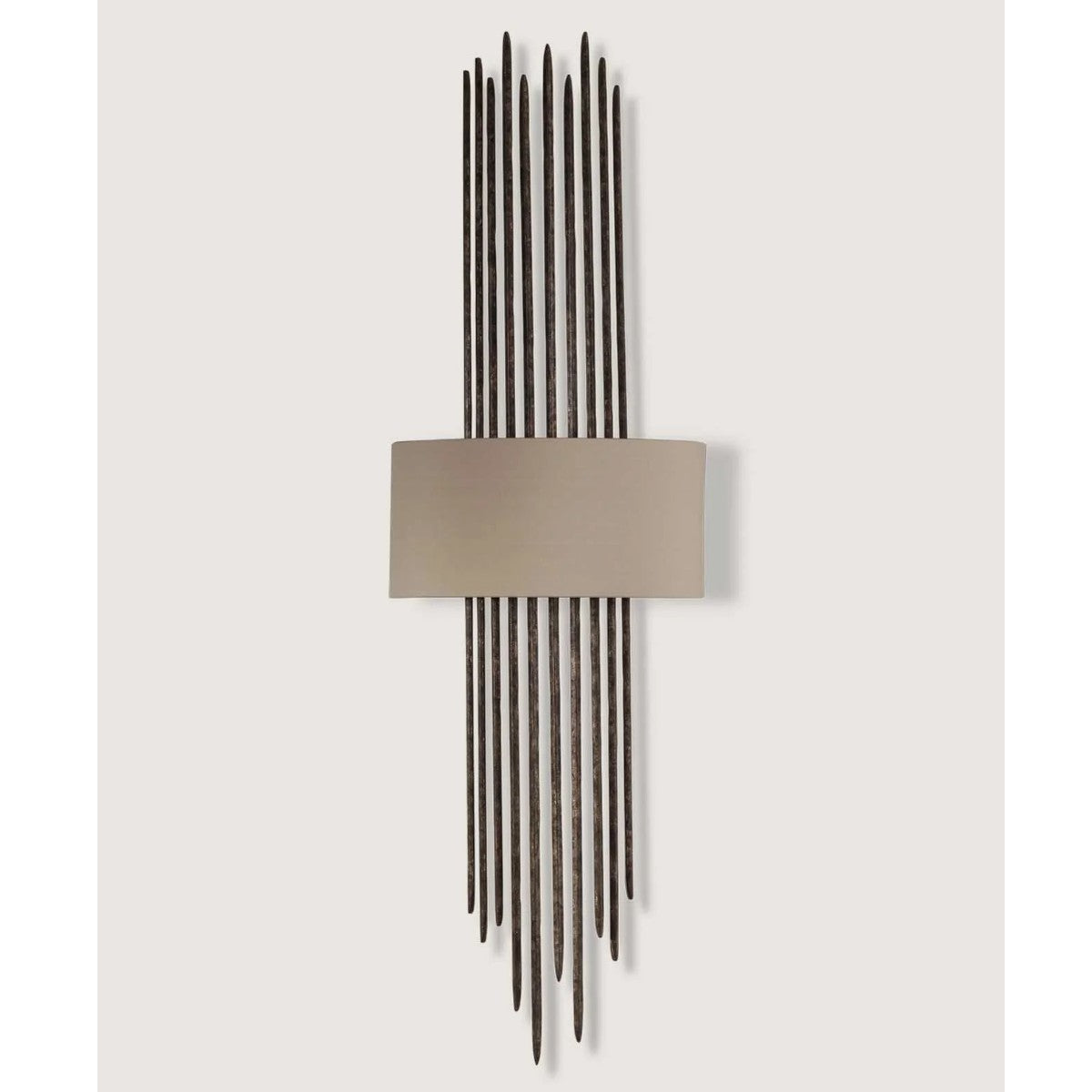 Porta Romana I Flynn Caged Wall Light - Burnt Silver