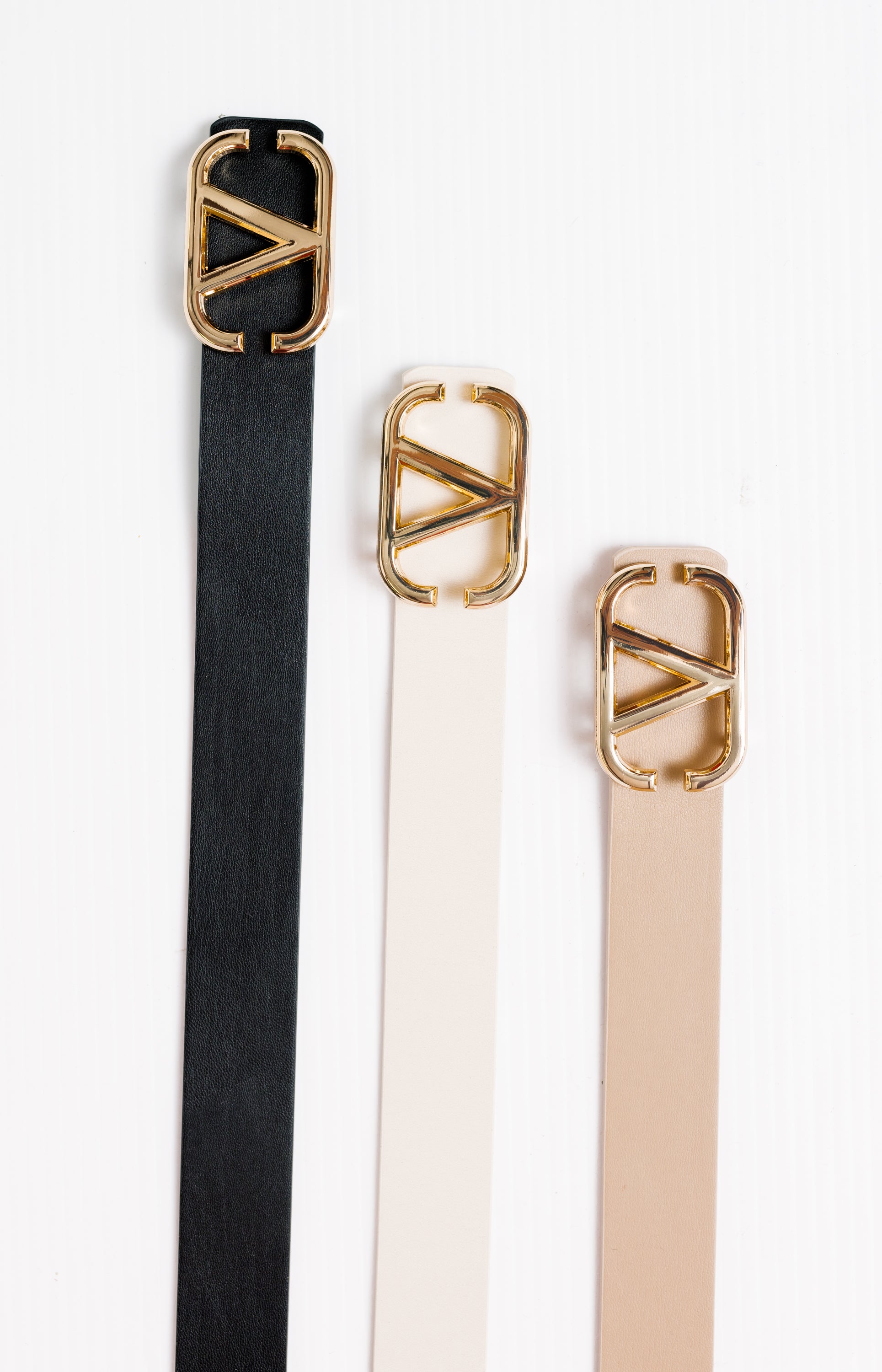 Metal V Buckle Belt , IVY SKU# IW-33209 - HerringStones