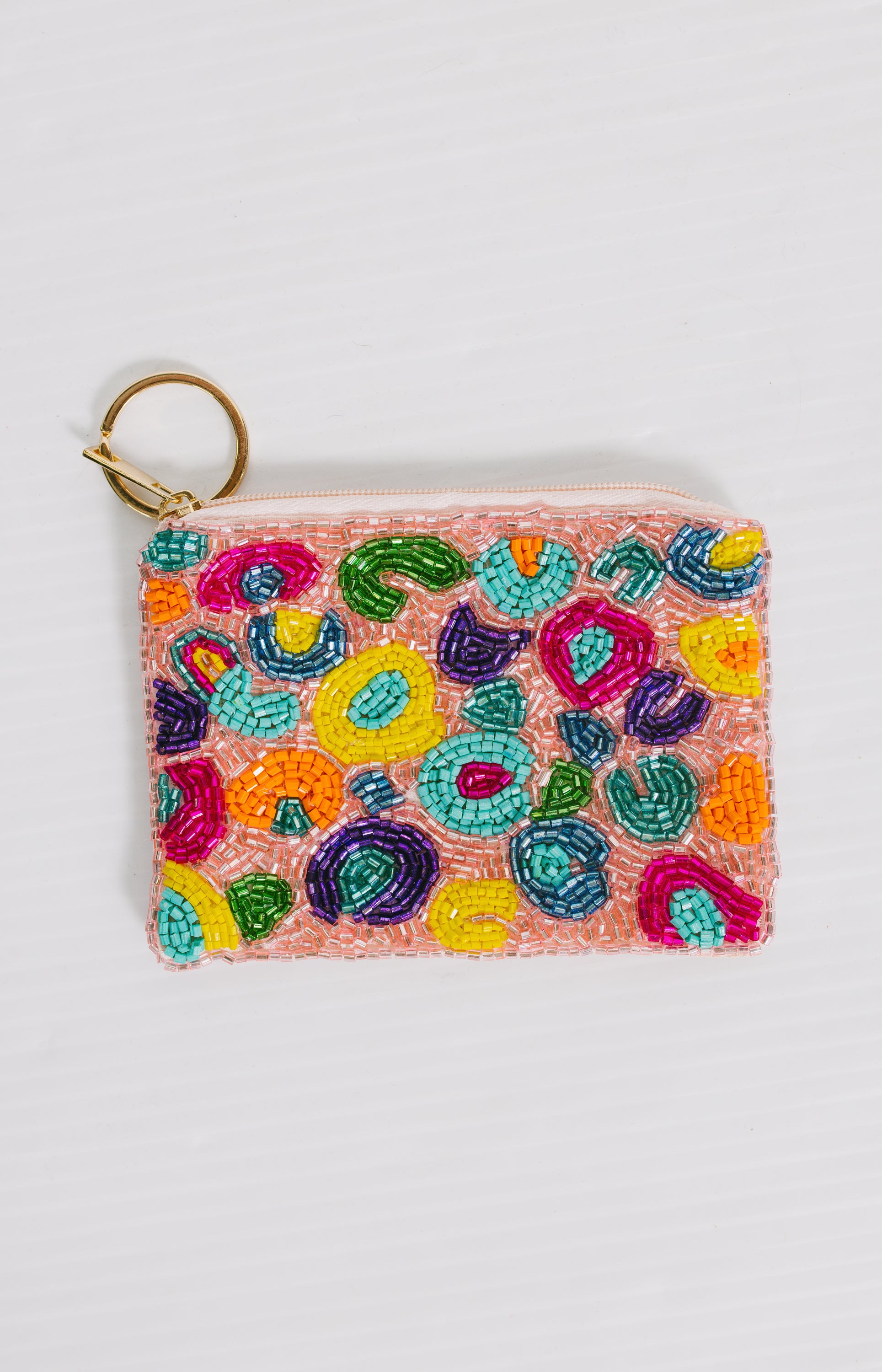 Treasure Jewels: Multi Leopard Keychain Pouch SKU# LEOPARDKEYCHAINPOUCH -  HerringStones