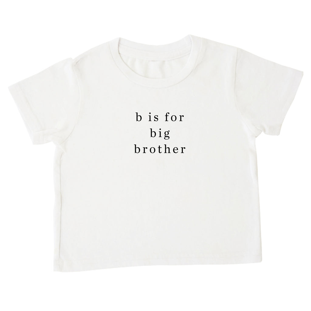 b is for big brother Tee | Cheerily