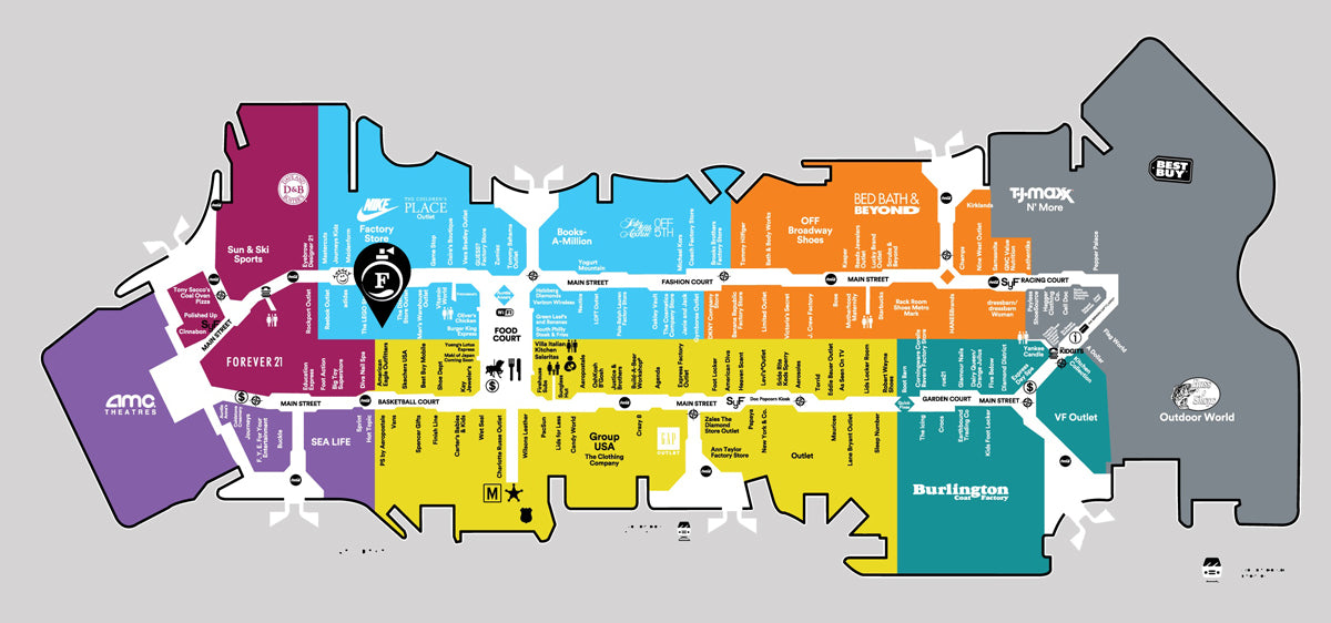 Store Directory for Concord Mills® - A Shopping Center In Concord