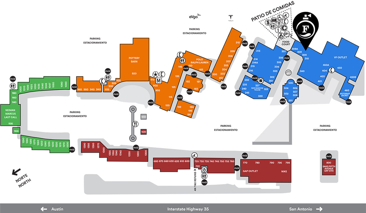 san marcos outlet map Fragrance Outlet Fragrance Outlet At San Marcos Premium Outlets