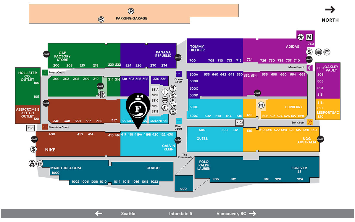 seattle premium outlet map Fragrance Outlet Fragrance Outlet At Seattle Premium Outlets