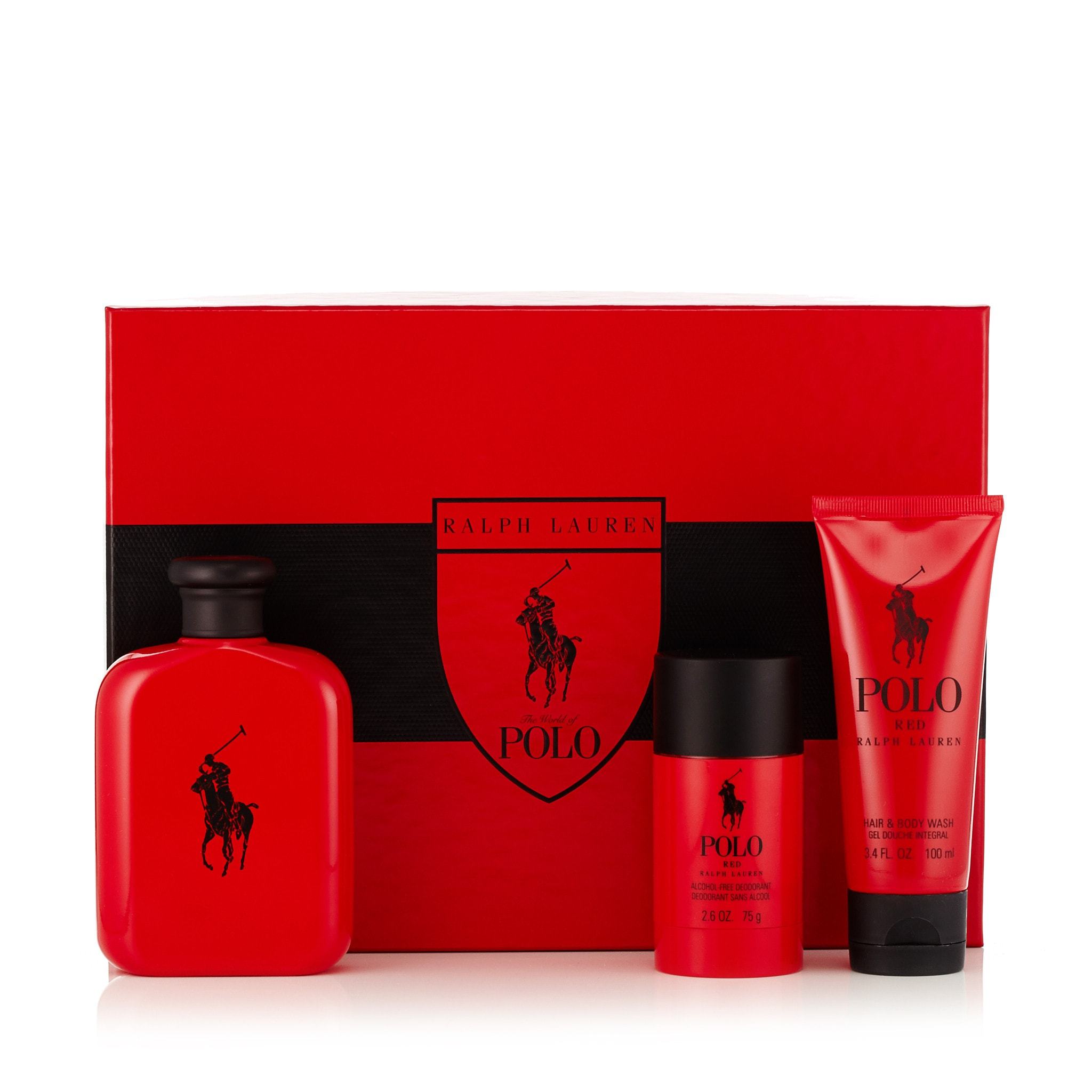 Polo Red Gift Set EDT Body Wash and Deodorant for Men by Ralph Lauren –  Fragrance Outlet