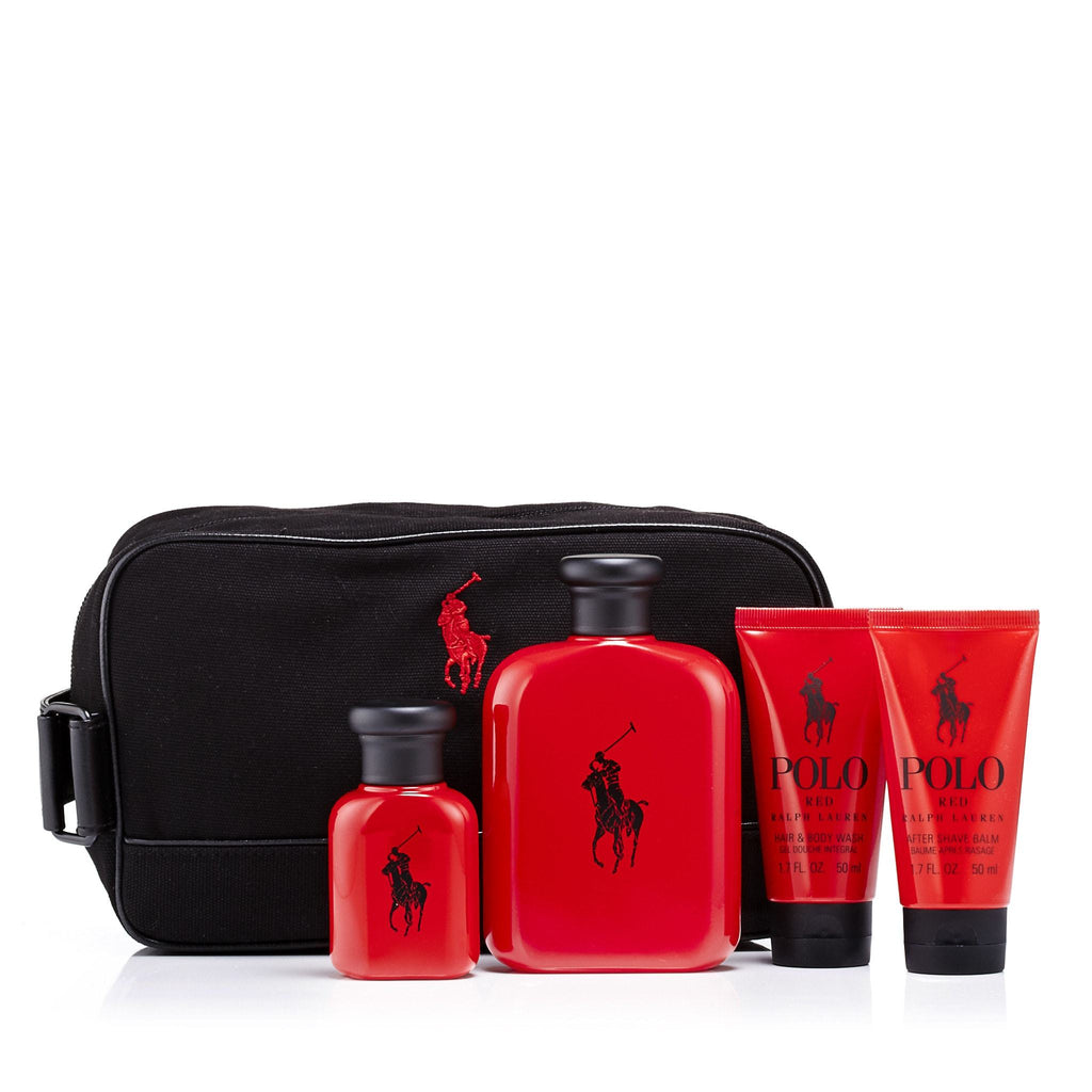 Polo Red Gift Set Dopp Kit bag for Men by Ralph Lauren – Fragrance Outlet