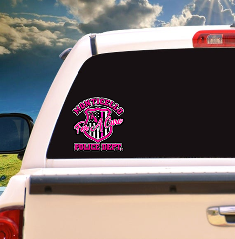 Law Enforcement Breast Cancer Awareness Decals