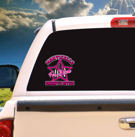 Sheriff Office Breast Cancer Awareness Decal