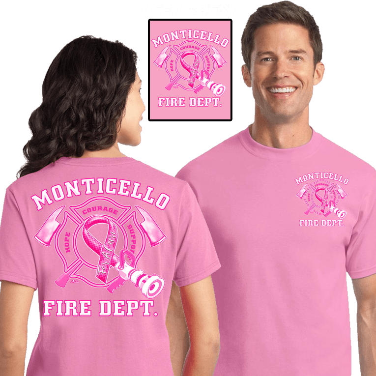 Fire Department Breast Cancer Shirts | Fire Duty Shirts| Dove Designs