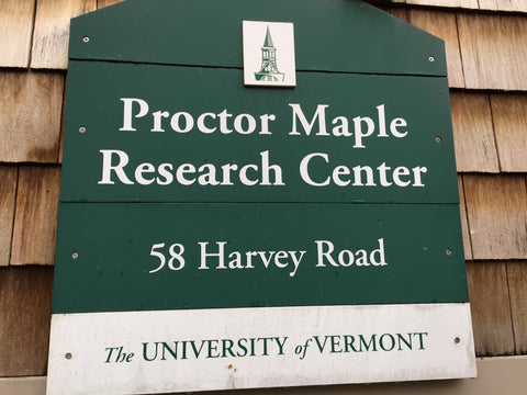 Proctor Maple Research Center sign