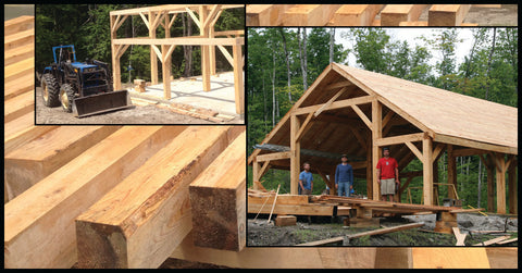 From trees, to posts and beams to sugar shack!