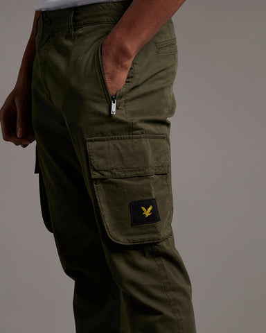 lyle and scott casuals, cargo trousers, trek green