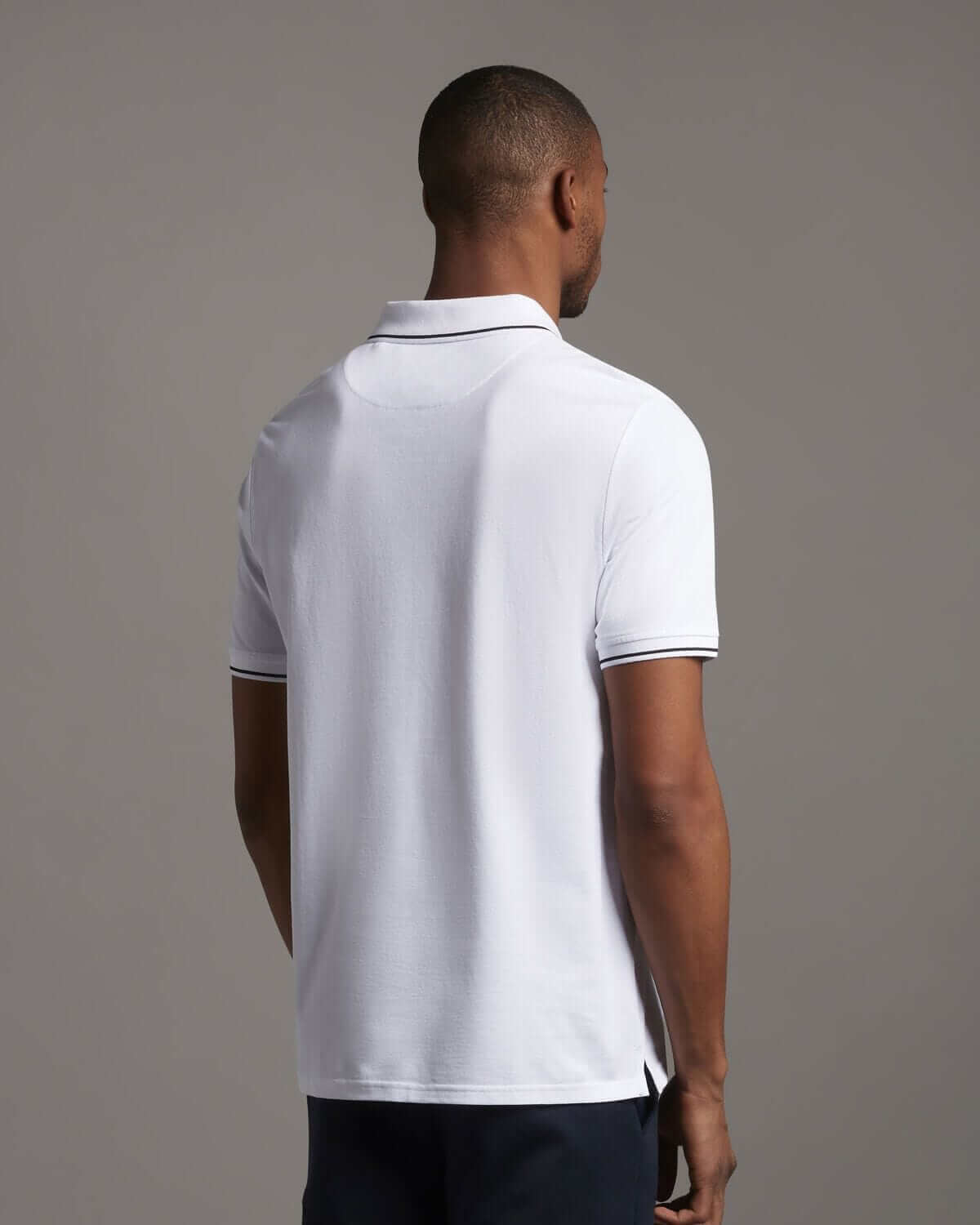Lyle and Scott CASUALS Tipped Polo Shirt White-40% Off – Indi Menswear