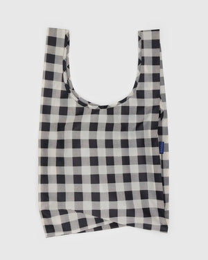 Black & White Big Check Baggu Reusable Bag - Ali's Wagon