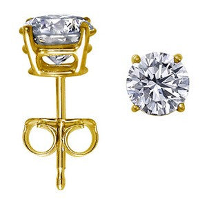 Diamond Studs 25 Ct Tw 14 Kt White Or Yellow Gold Silver