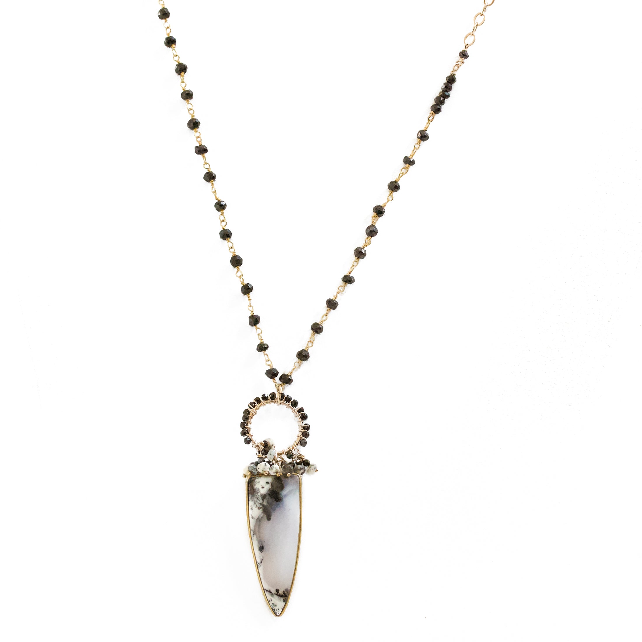 "Kayla" Dendritic Opal Necklace